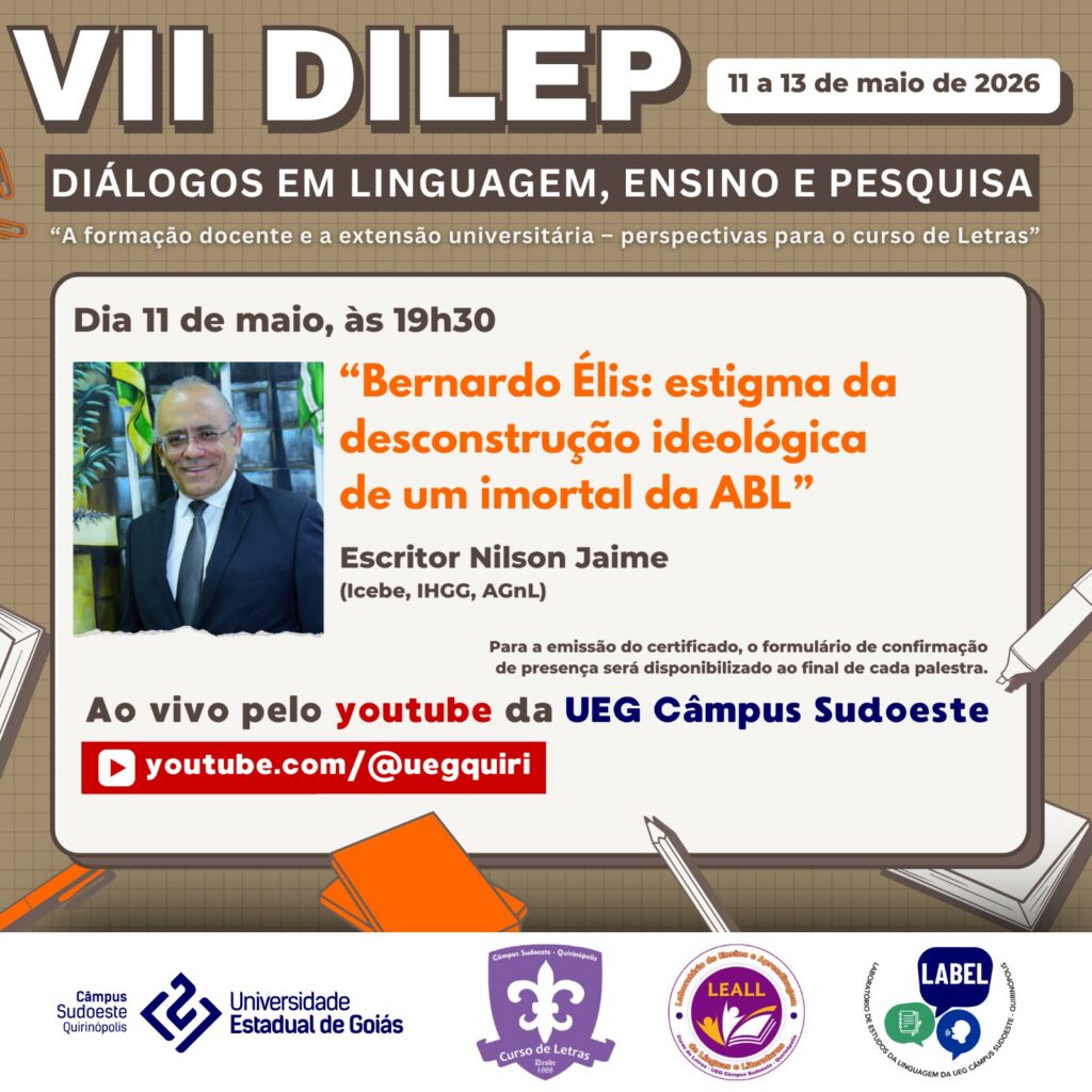 Nilson fala na UEG em Quirinópolis sobre desconstrução ideológica de um imortal