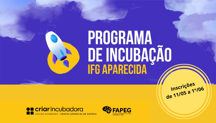 Núcleo Incubador do IFG Aparecida vai selecionar interessados em apoio para empreendimentos