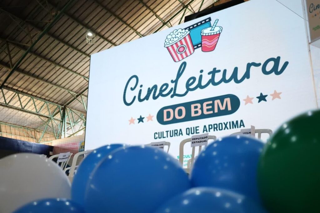 Cine Leitura do Bem percorre cinco municípios goianos com cinema e incentivo à leitura
