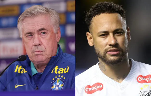 Ancelotti sobre convocar Neymar para a Copa do Mundo: 'Depende dele, não de mim'