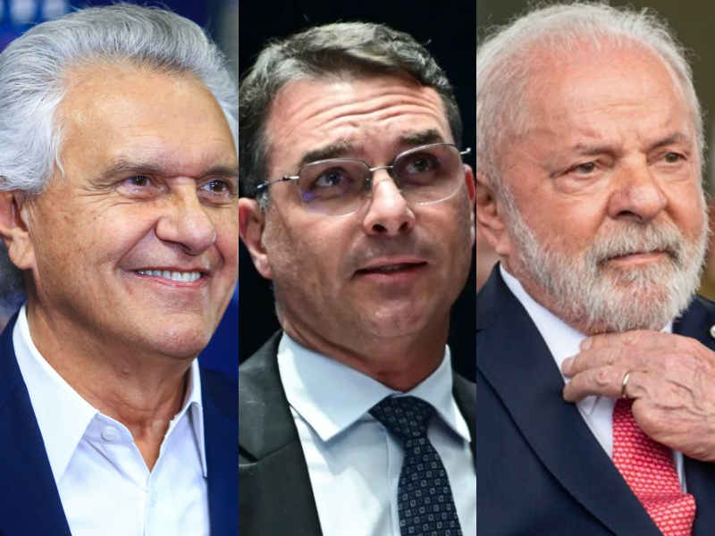 Genial/Quaest: : Lula lidera cenário de 1º turno; Flávio Bolsonaro é vice-líder e Caiado aparece em 3º