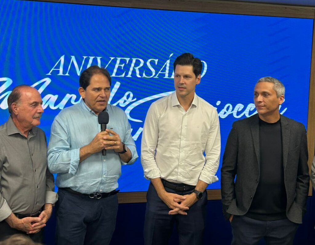 Daniel Vilela prestigia aniversário de Marcelo Baiocchi e destaca capacidade de articulação do presidente da Fecomércio-GO