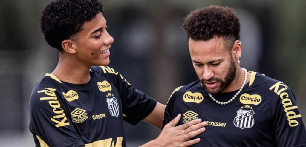 Neymar pede desculpas para Robinho Jr. e ameniza a briga: 'Futebol é assim'
