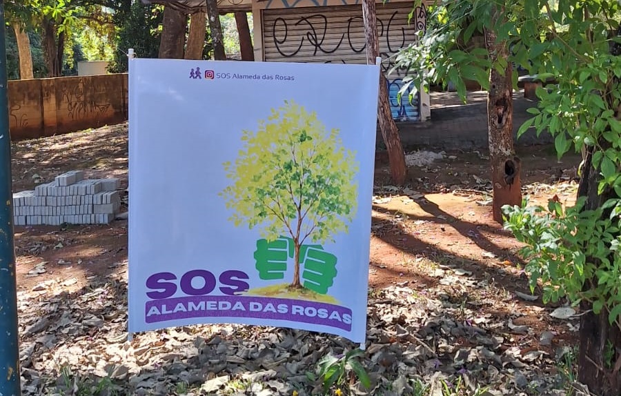 Moradores do Setor Oeste realizam novo ato contra retirada de árvores em Goiânia