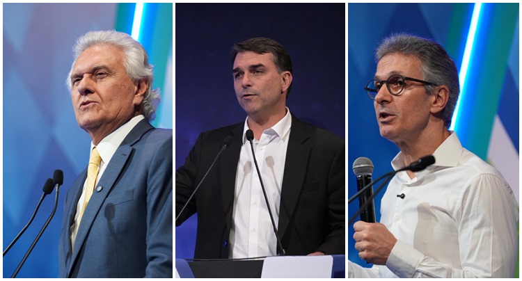 Caiado, Flávio Bolsonaro e Zema apostam em segurança, reformas e crescimento econômico durante evento da CNI