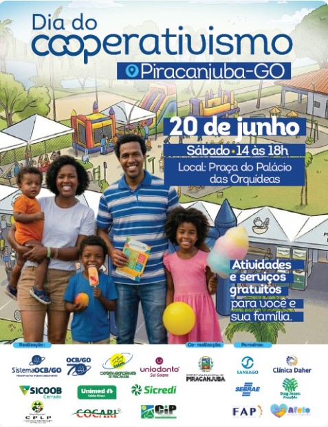 Dia do Cooperativismo leva serviços gratuitos à população de Piracanjuba