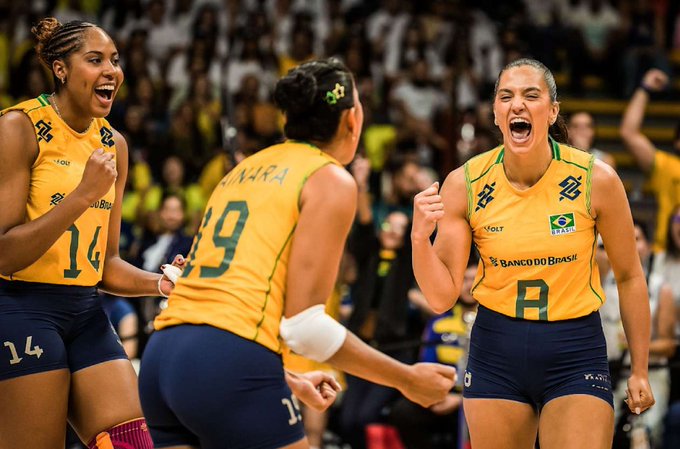 Seleção feminina de vôlei vence jogo de cinco sets e encerra invencibilidade da Itália
