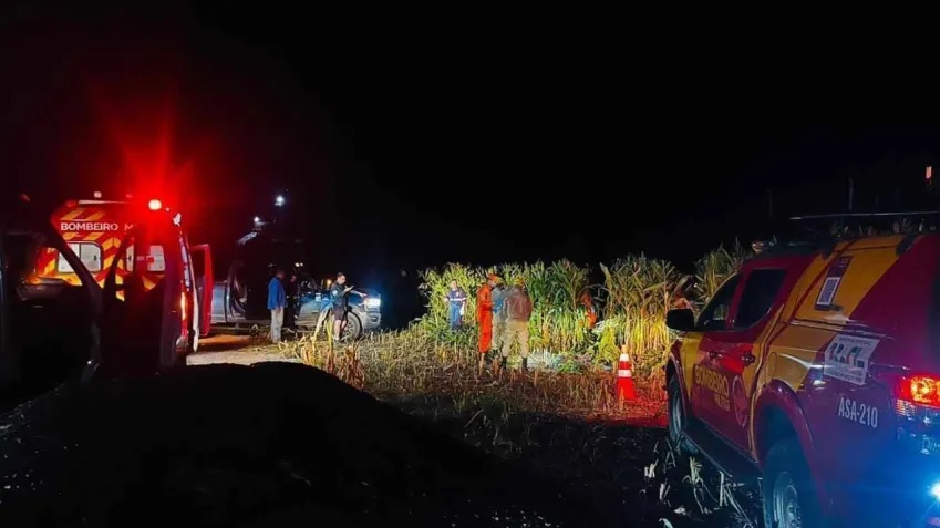 Avô e neto morrem em queda de avião na zona rural de Rio Verde
