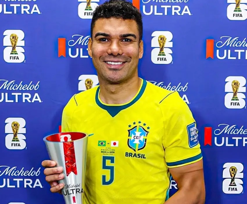 Casemiro é eleito 'Homem do Jogo' pela Fifa na vitória do Brasil sobre o Japão