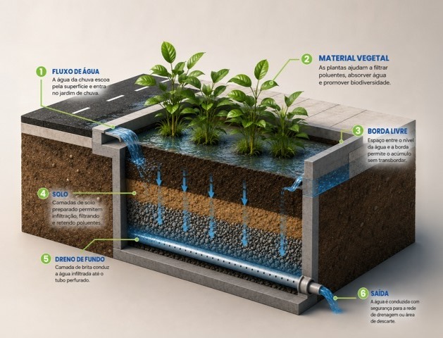 Prefeitura de Goiânia finaliza projeto para implantar jardim de chuva na Rua 4, Setor Oeste