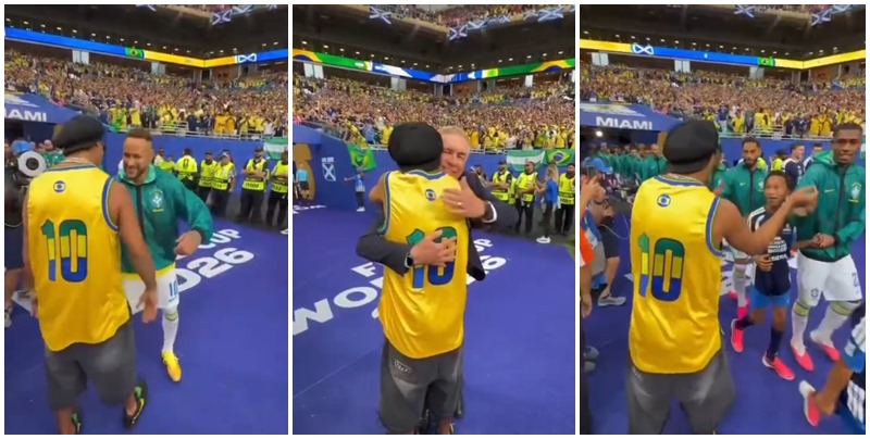 Presença de Ronaldinho Gaúcho em campo viraliza e embala vitória da Seleção Brasileira; veja vídeo