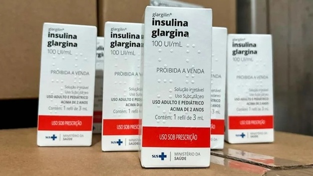Goiás recebe mais de 8 mil tubetes de insulina glargina para aplicação pelo SUS