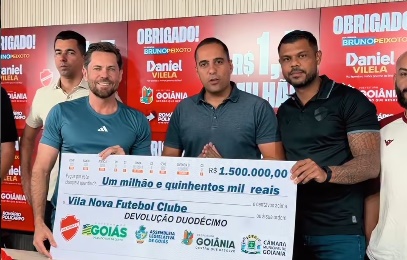 Romário Policarpo viabiliza investimento de R$ 1,5 milhão ao Vila Nova