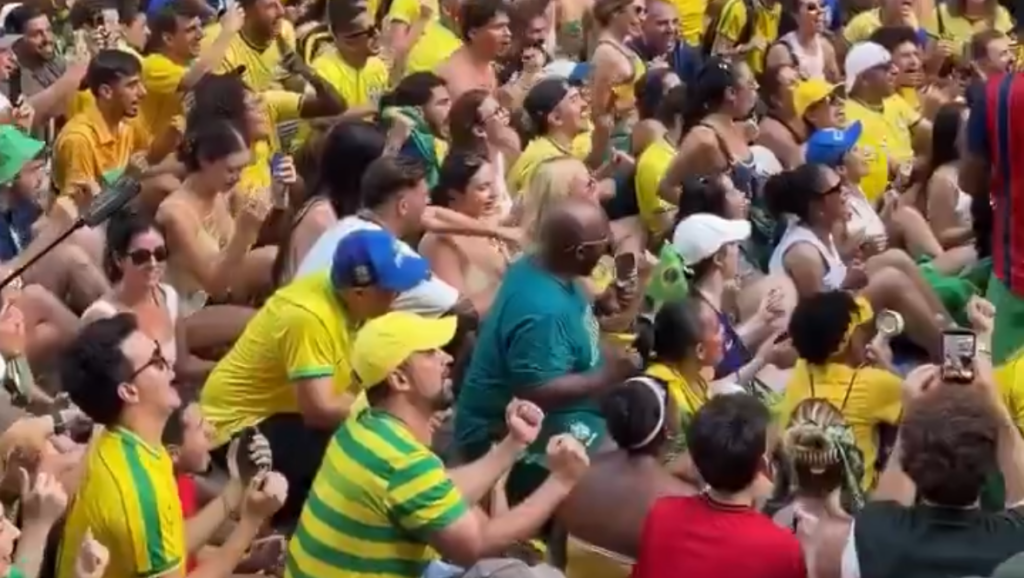 Brasileiros criam “remada brasileira” ao som de funk para provocar noruegueses; veja vídeo