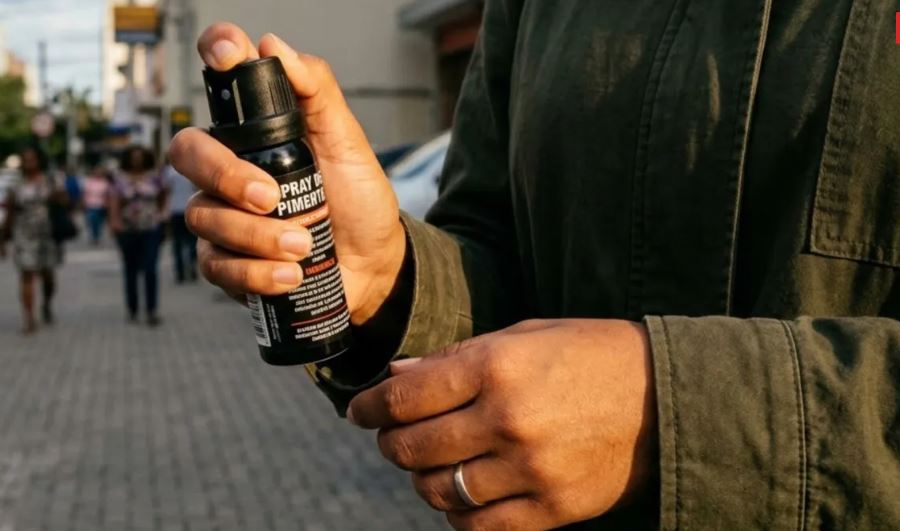 Lei que libera spray de pimenta para defesa pessoal feminina entra em vigor