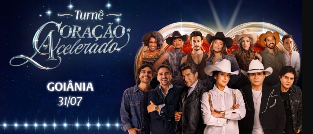 Turnê da novela Coração Acelerado reúne grandes nomes da música sertaneja em Goiânia
