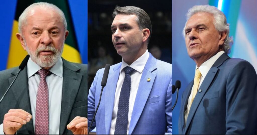 Faria Lima torce por desembarque de Flávio Bolsonaro em favor de Caiado