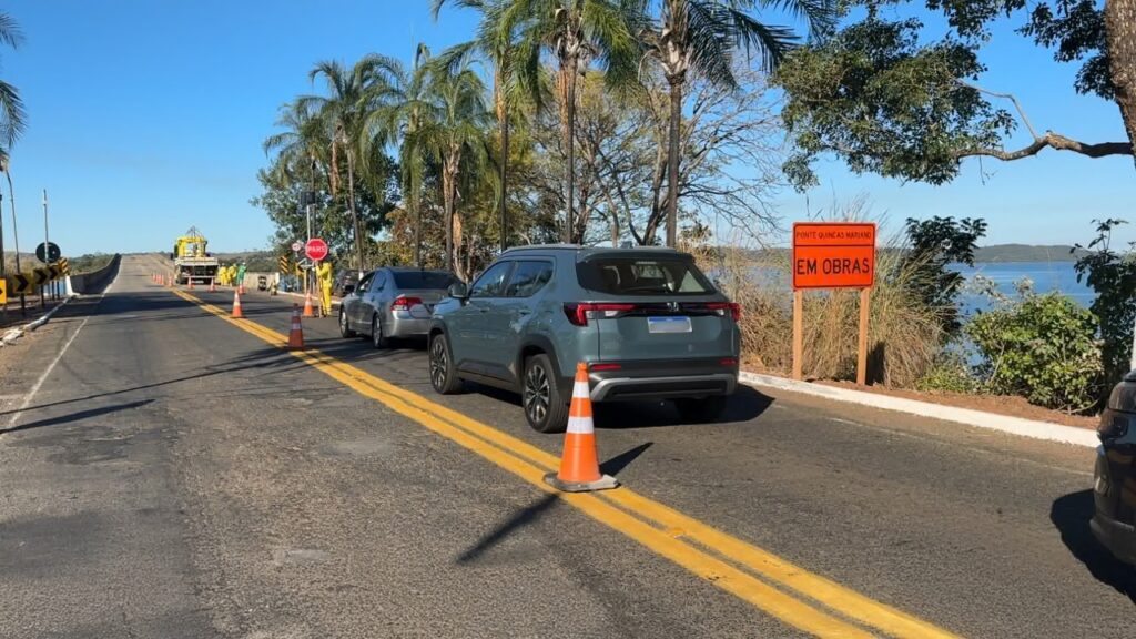 Recuperação da Ponte Quinca Mariano altera tráfego na divisa entre Goiás e Minas Gerais