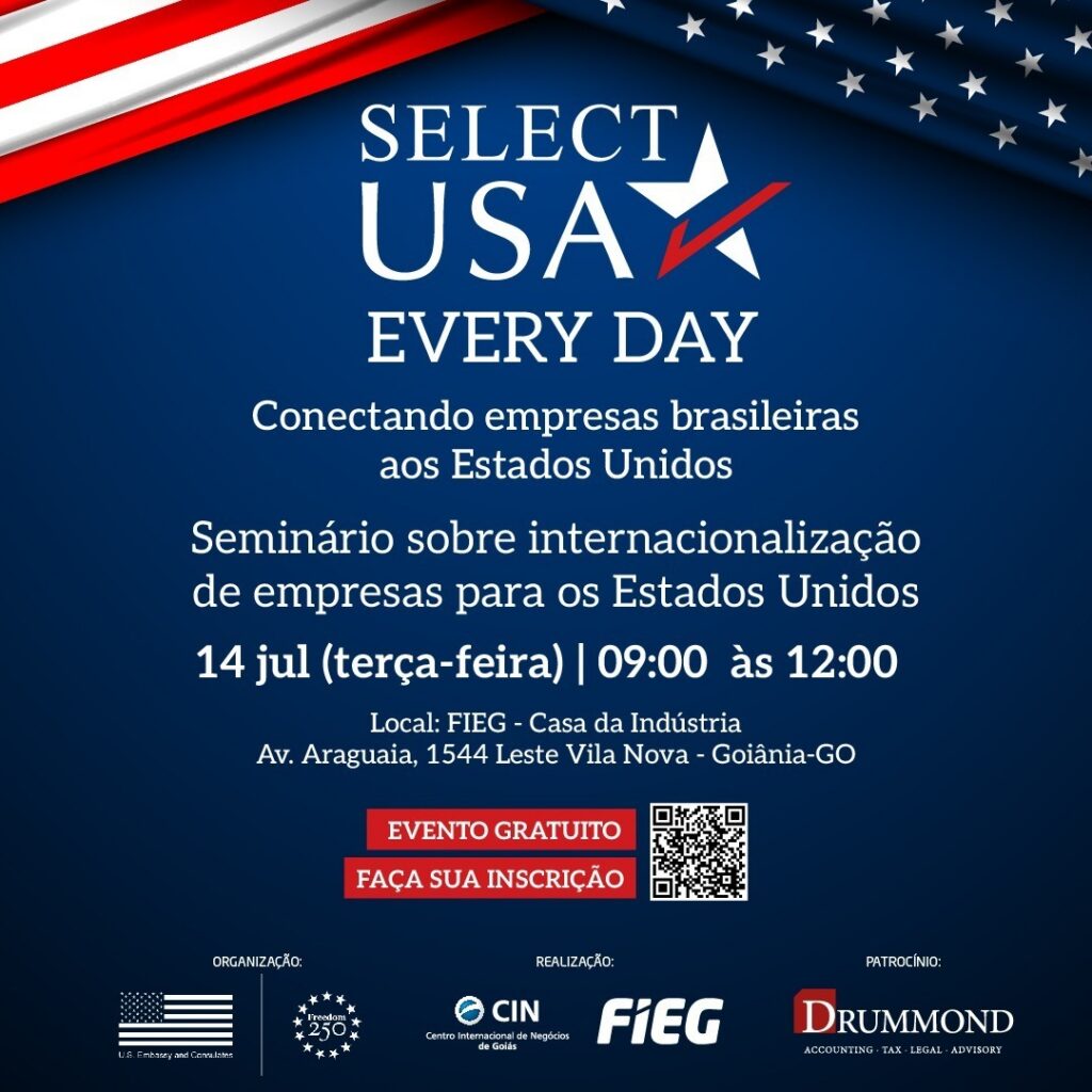 SelectUSA Every Day: Fieg reúne empresas goianas em seminário sobre expansão para o mercado americano