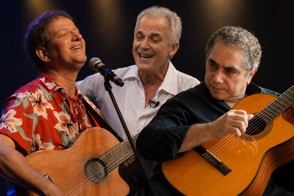Lucas Faria, Gilberto Correia e Paulinho Pedra Azul são atrações do projeto Intercâmbio Empório da Música neste sábado (18/7)