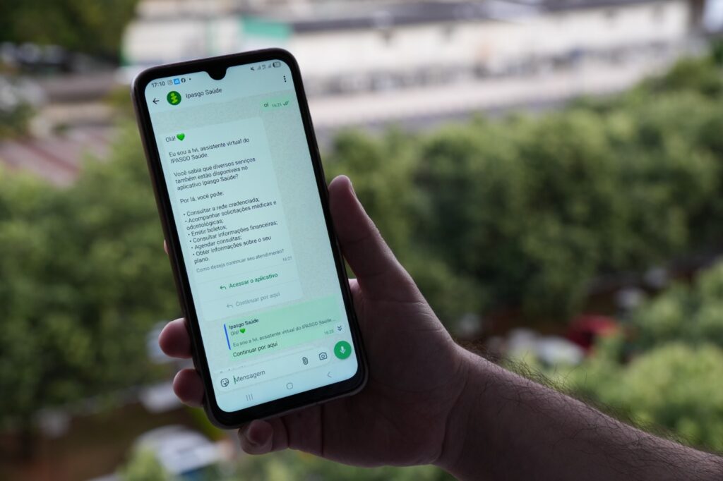 Ipasgo Saúde passa a atender beneficiários por WhatsApp