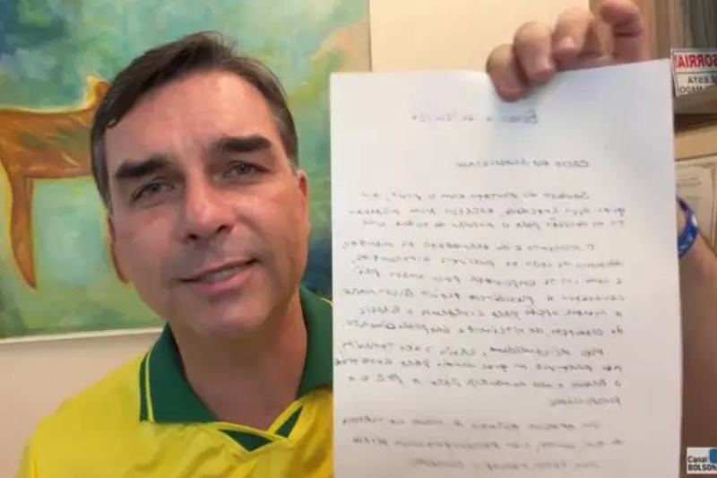Em carta, Bolsonaro diz que Flávio é seu ‘porta-voz’