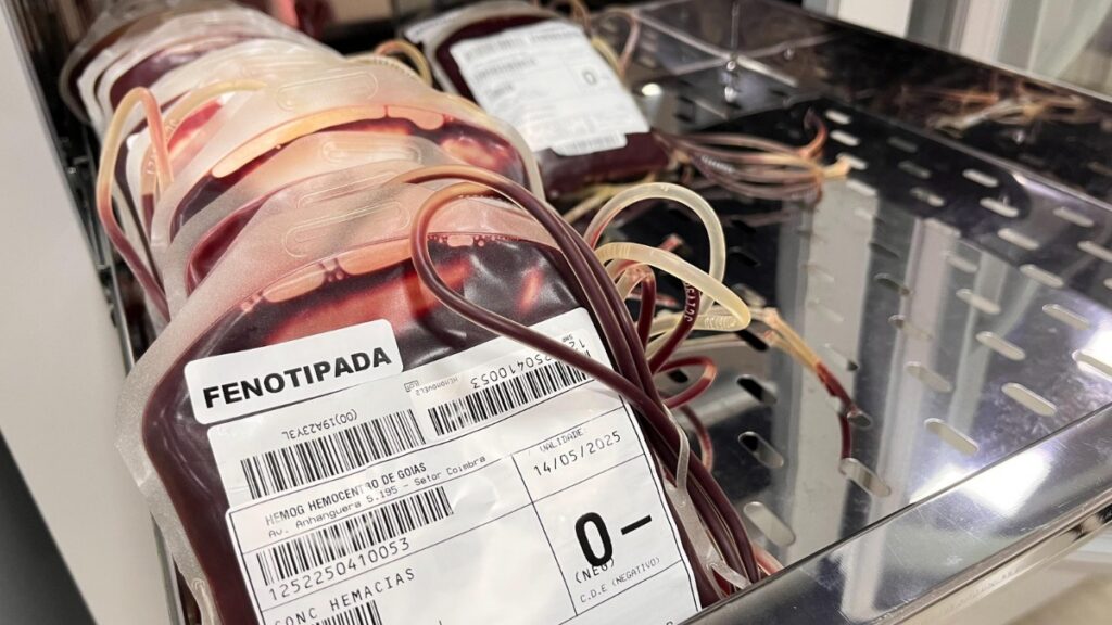 Hemocentro de Goiás faz apelo urgente por doações de sangue tipo O negativo