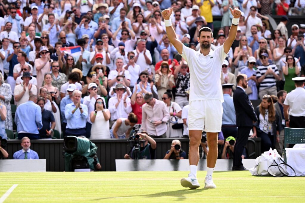 Djokovic derruba algoz de João Fonseca e vai às quartas em Wimbledon