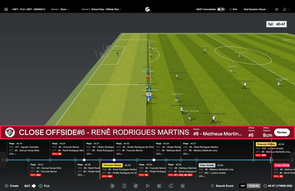 CBF veta jogos do Brasileirão em estádios sem tecnologia do impedimento semiautomático