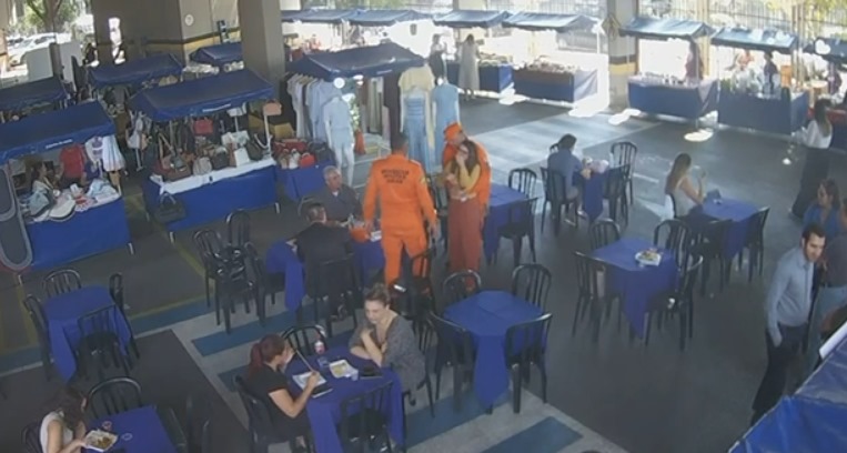 Bombeiros do Gabinete Militar do TJGO salvam mulher vítima de engasgo