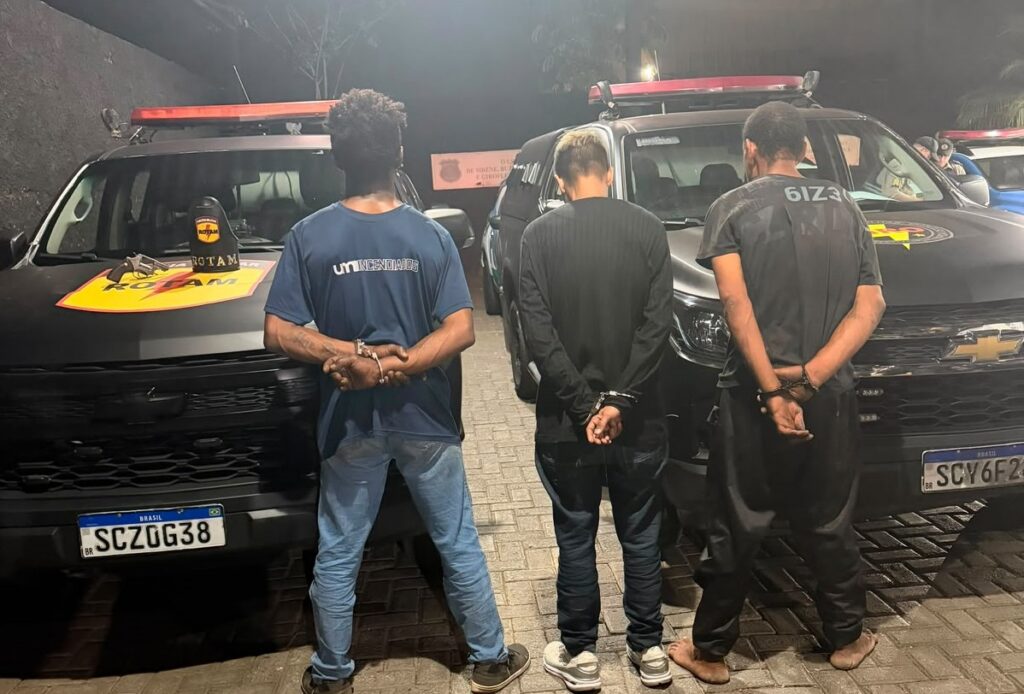 Suspeitos de homicídio são presos logo após crimes em Goiânia