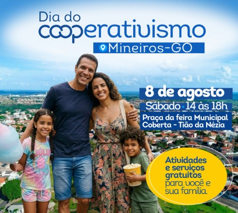 Dia do Cooperativismo é celebrado em Mineiros com serviços gratuitos à população