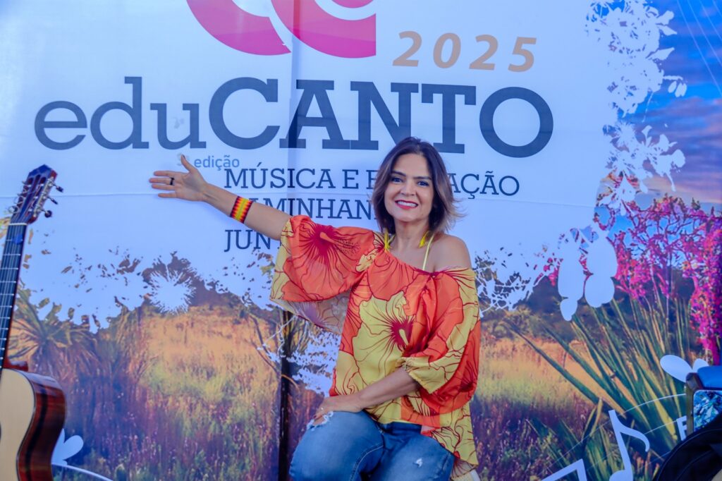 Projeto da cantora Maria Eugênia leva música, cultura e reflexões sobre o meio ambiente a escolas municipais de Goiânia