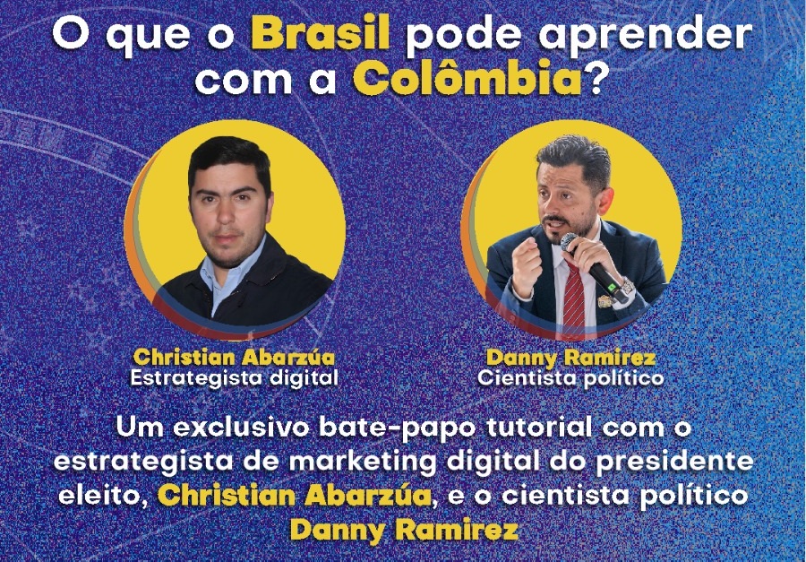 Evento em Goiânia aborda marketing digital e IA na campanha presidencial da Colômbia