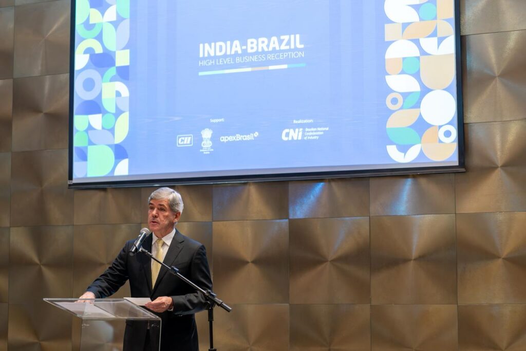 Presidente da Fieg participa de encontro empresarial Brasil-Índia voltado à ampliação de negócios