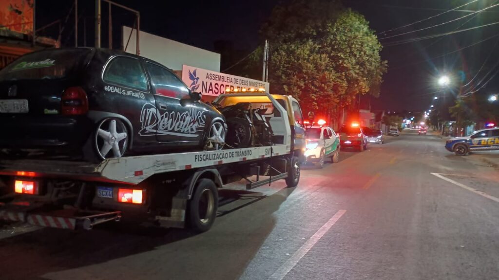 Prefeitura de Aparecida apreende veículos usados em manobras perigosas na cidade