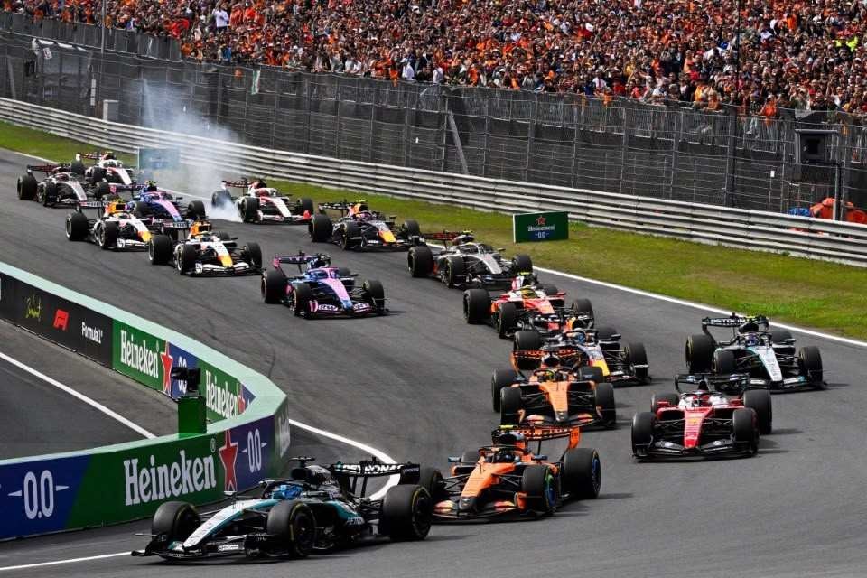Veja o grid de largada do GP da Holanda com Norris na pole e Bortoleto em 9º