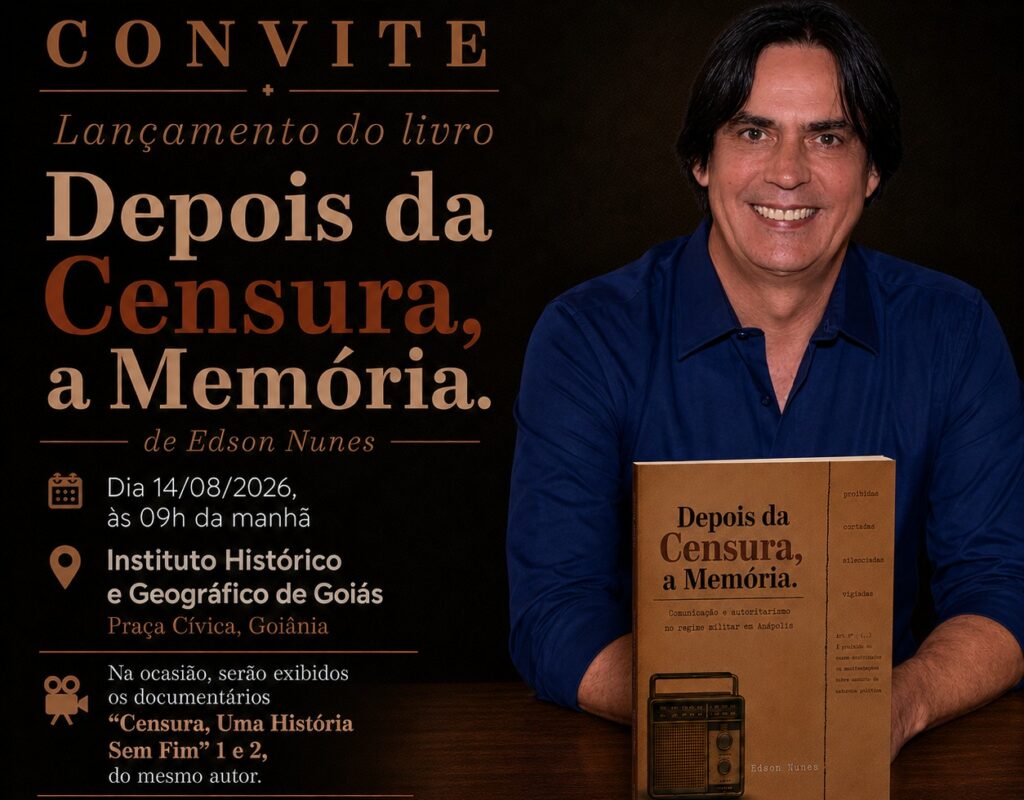 Livro sobre censura à imprensa no regime militar em Anápolis será lançado no IHGG