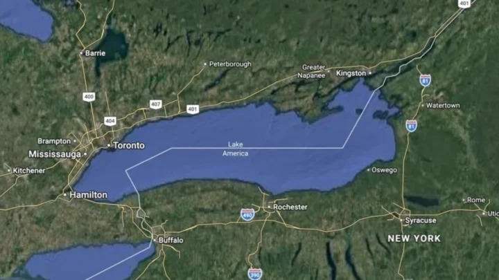 Lago Ontário agora é chamado de Lago América no Google Maps após Trump ordenar mudança de nome