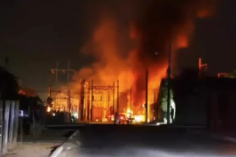 Incêndio em subestação elétrica assusta moradores de Ipameri