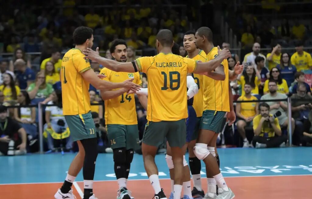 Brasil vence Venezuela e está no mundial de vôlei masculino
