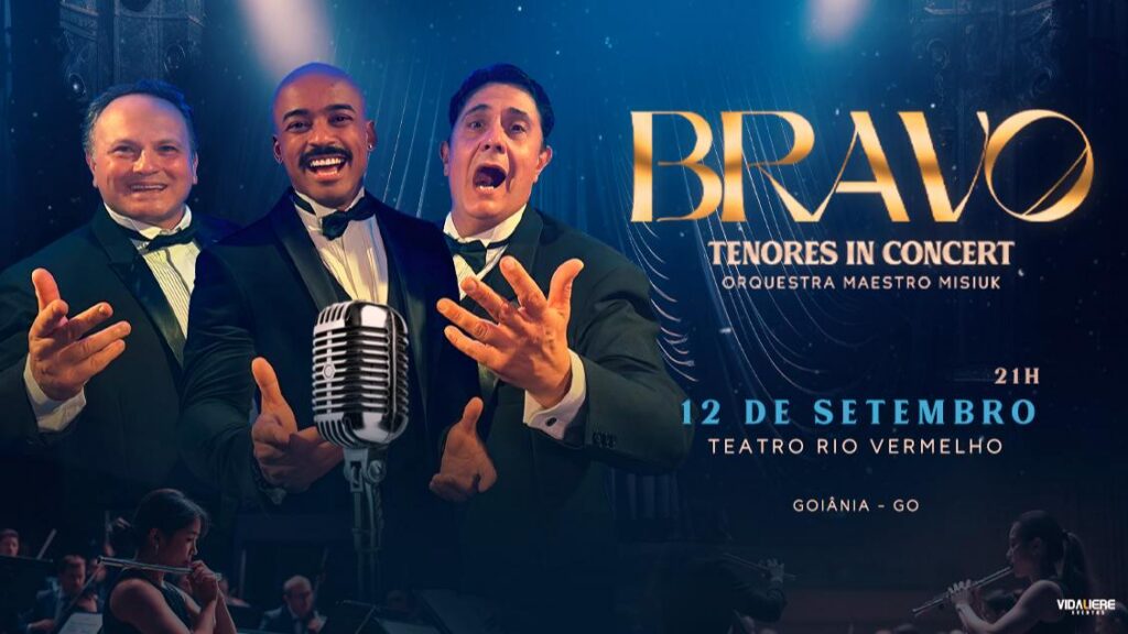 Bravo Tenores in Concert reúne clássicos italianos em Goiânia