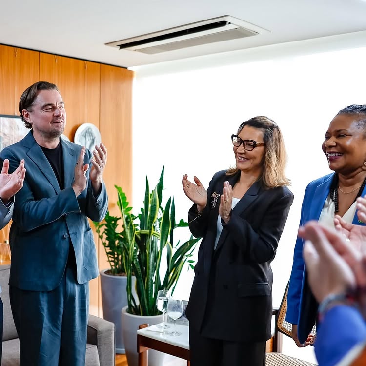 Janja publica fotos com Leonardo DiCaprio no Planalto