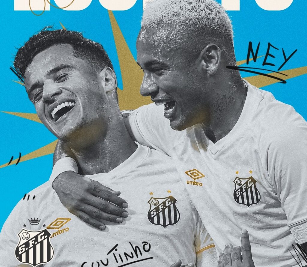 Santos oficializa a contratatação do meia Philippe Coutinho até o fim de 2026