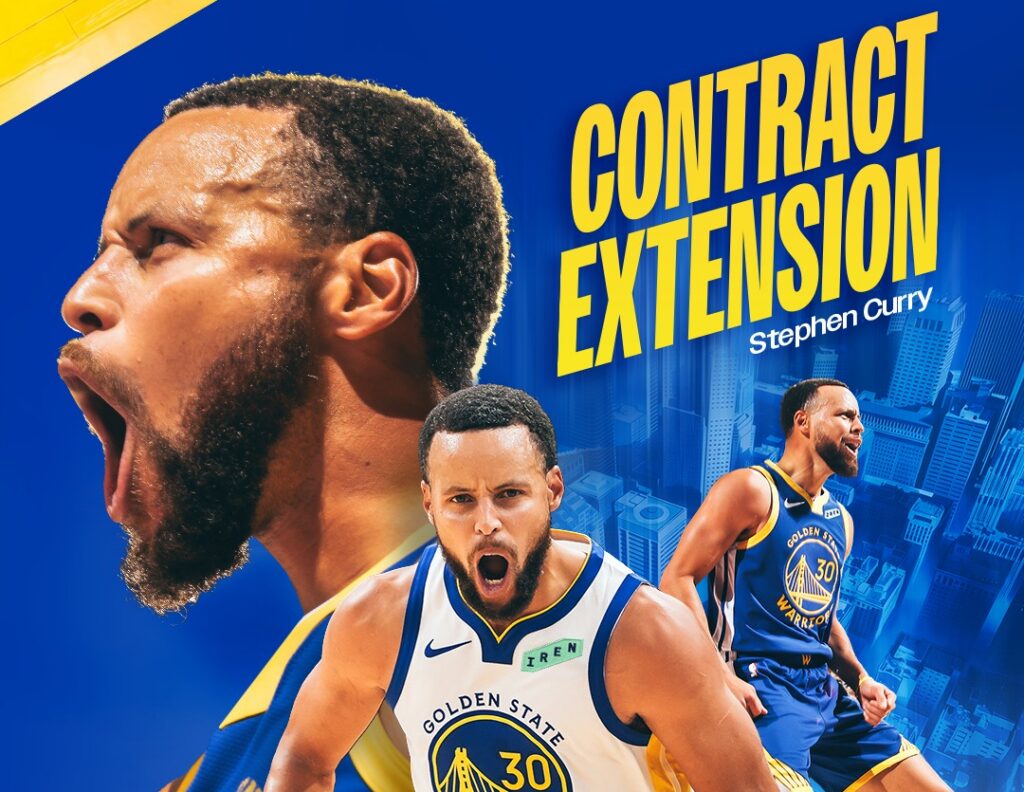 Stephen Curry acerta renovação com o Warriors e abre mão de R$ 107 milhões