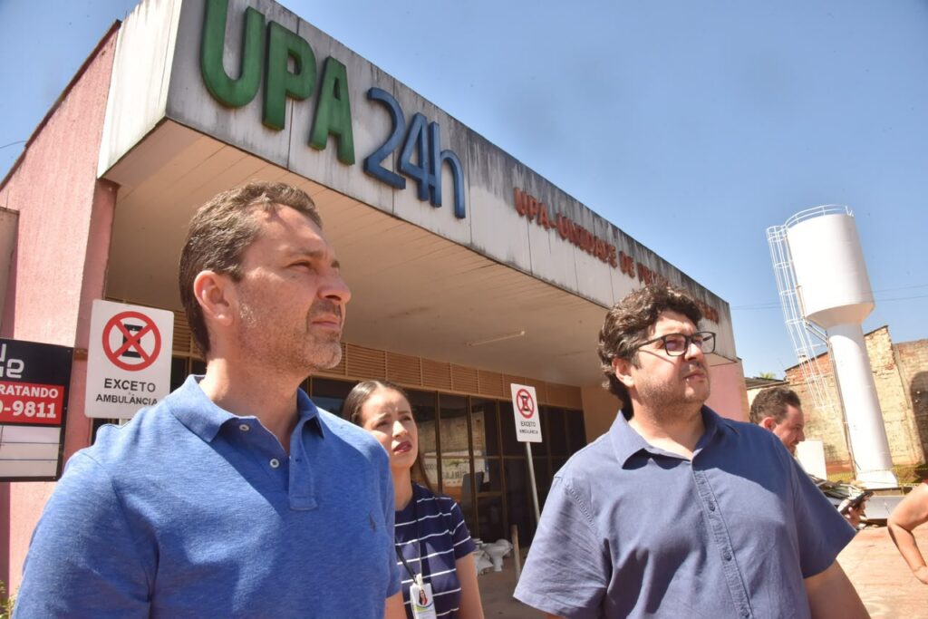 Leandro Vilela vistoria reforma e ampliação da UPA do Parque Flamboyant