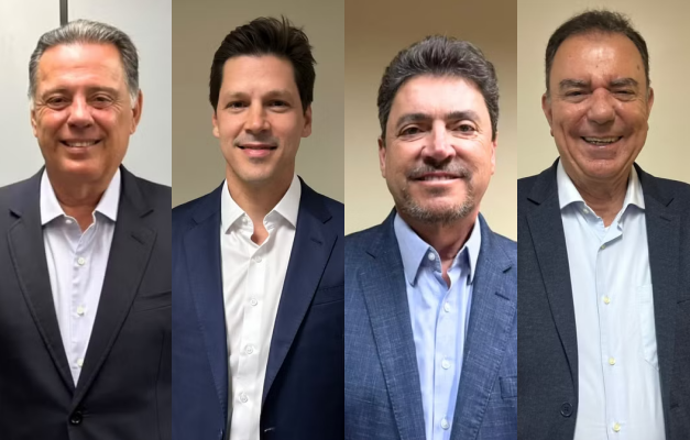 Candidatos ao Governo de Goiás chegam para debate da TV Anhanguera