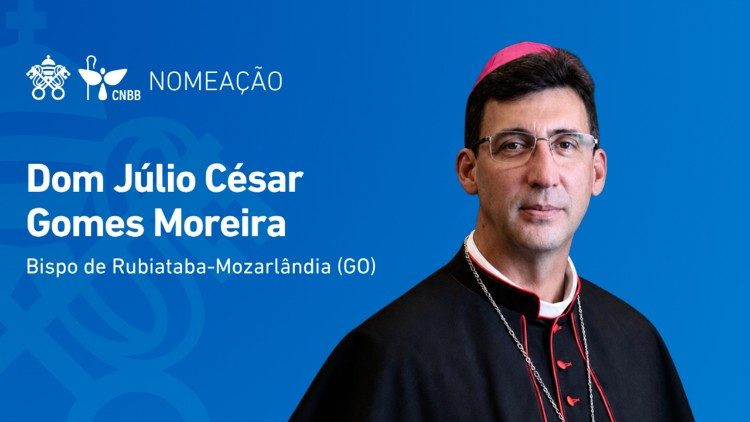 Papa Leão XIV nomeia Dom Júlio César Gomes Moreira como bispo da Diocese de Rubiataba-Mozarlândia