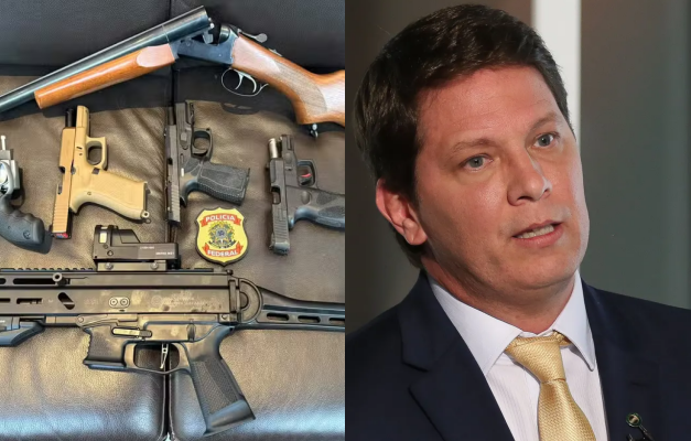 PF apreende armas com Mario Frias em endereço diferente do registro e vai apurar posse ilegal