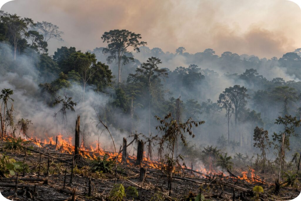 Governo Federal enviará 290 pessoas e 6 aeronaves para ajudar no combate a incêndios no AM (foto: reprodução x)